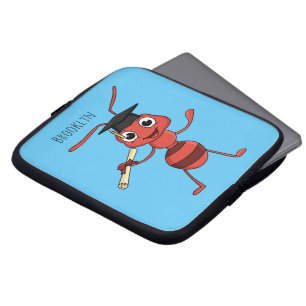 Niedlicher Happy Red Ameise Cartoon Laptopschutzhülle