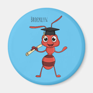 Niedlicher Happy Red Ameise Cartoon Magnet
