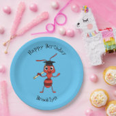 Niedlicher Happy Red Ameise Cartoon Pappteller (Party)