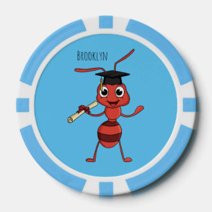 Niedlicher Happy Red Ameise Cartoon Pokerchips