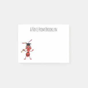 Niedlicher Happy Red Ameise Cartoon Post-it Klebezettel