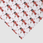 Niedlicher Happy Red Ameise Cartoon Seidenpapier (Ausschnitt)
