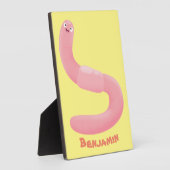 Niedlicher Happy-Rosa-Cartoon Fotoplatte (Seite)