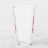 Niedlicher Happy-Rosa-Cartoon Glas (Links)