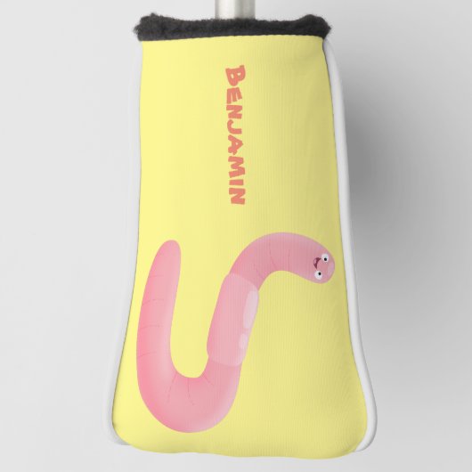 Niedlicher Happy-Rosa-Cartoon Golf Headcover (Rotieren 90)