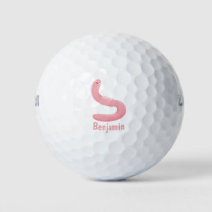 Niedlicher Happy-Rosa-Cartoon Golfball