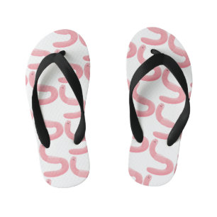 Niedlicher Happy-Rosa-Cartoon Kinderbadesandalen