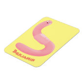 Niedlicher Happy-Rosa-Cartoon Magnet (Linke Seite)