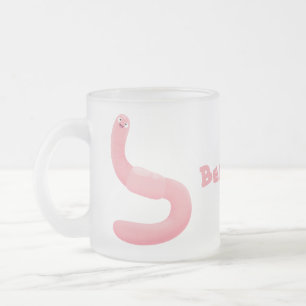 Niedlicher Happy-Rosa-Cartoon Mattglastasse