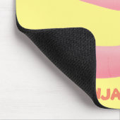 Niedlicher Happy-Rosa-Cartoon Mousepad (Ecke)