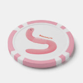 Niedlicher Happy-Rosa-Cartoon Pokerchips (Einzeln)