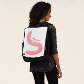 Niedlicher Happy-Rosa-Cartoon Rucksack (Ausgewaschen)