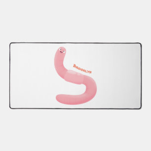 Niedlicher Happy-Rosa-Cartoon Schreibtischunterlage