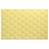 Niedlicher Happy-Rosa-Cartoon Stoff (Fat Quarter (45,7 x 55,9 cm))