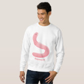 Niedlicher Happy-Rosa-Cartoon Sweatshirt (Vorne ganz)