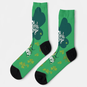 Niedlicher "Happy St. Patrick's Day" MaJk Turtle Socken