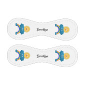 Niedlicher Happy Sun Cloud Regenbogen Cartoon Baseball (Paneele)