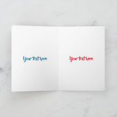 Niedlicher Happy Sun Cloud Regenbogen Cartoon Karte (Innenseite)