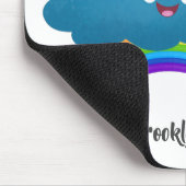 Niedlicher Happy Sun Cloud Regenbogen Cartoon Mousepad (Ecke)
