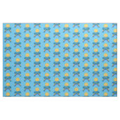 Niedlicher Happy Sun Cloud Regenbogen Cartoon Stoff (Fat Quarter (45,7 x 55,9 cm))
