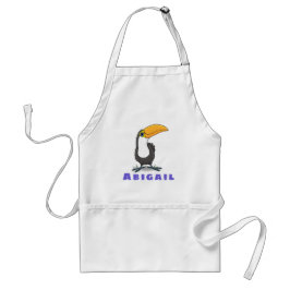 Niedlicher Happy Toucan lächelnd exotischen Vogel  Schürze