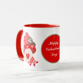 niedlicher Happy Valentinstag Tasse (Vorderseite Links)