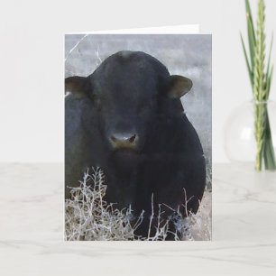 Niedlicher Happy Vatertag Ranch Farm Bull Karte