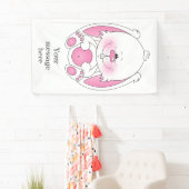 Niedlicher Häschen-Cartoon Banner (Insitu)