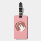 Niedlicher Häschennamenumbau Gepäckanhänger (Vorderseite vertikal)