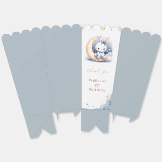 niedlicher Hase auf dem Mond Geschenkschachtel (Ungeklappt)