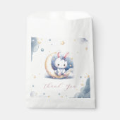 niedlicher Hase auf dem Mond Geschenktütchen (Vorderseite)