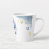 niedlicher Hase auf dem Mond Milchtasse (Rechts)