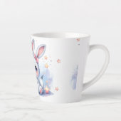 niedlicher Hase auf dem Mond Milchtasse (Rechts)