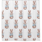 Niedlicher Hase Duschvorhang (Vorderseite)