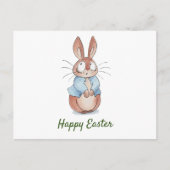 Niedlicher Hase Feiertagspostkarte (Vorderseite)