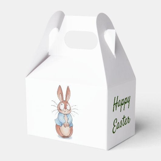 Niedlicher Hase Geschenkschachtel (Rückseite)
