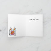 Niedlicher Hase - Happy Oaster Card Karte (Innenseite)