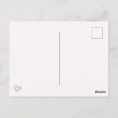 Niedlicher Hase in Top Hat - Geburtstag Postkarte (Rückseite)