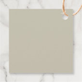 Niedlicher Hase Kaninchen Baby Shower Danke Geschenkanhänger (Rückseite)