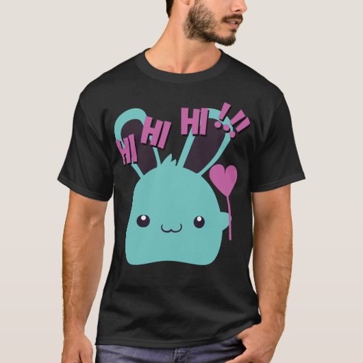 Niedlicher Hase T-Shirt (Vorderseite)