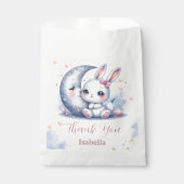 niedlicher Hase und Halbmond Geschenktütchen (Vorderseite)