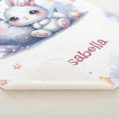 niedlicher Hase und Halbmond Sherpadecke (3/4)