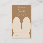 Niedlicher Hase Wie viele Bonbons Spiel Begleitkarte (Vorderseite)