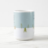 Niedlicher Hase Winter Kaffeetasse (Mittel)
