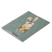 niedlicher Hasen in einem Pilothelm Notizblock (Linke Seite)