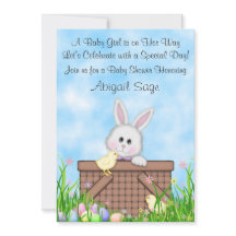 Niedlicher Hasen, Küken, Ostereier Kinderdusche