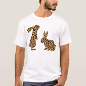 Niedlicher Hasen-Leoparden-OsterT - Shirt (Vorderseite)