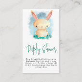 Niedlicher Hasen - Schaudusche Begleitkarte (Vorderseite)