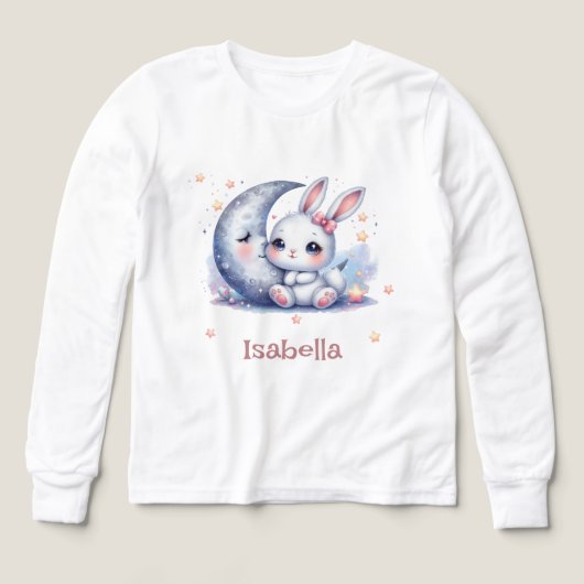 niedlicher Hasen- und Halbmond (Design Vorderseite)