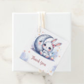 niedlicher Hasen- und Halbmond Geschenkanhänger (Beispiel)